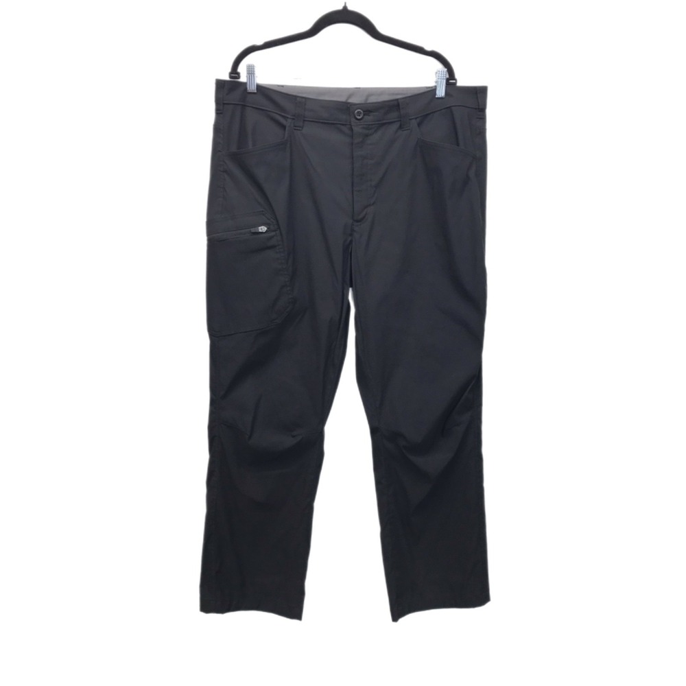 Eddie Bauer Men's Rainier Tech Pants, Black, Nylon Zip Pocket Size 40x30‎